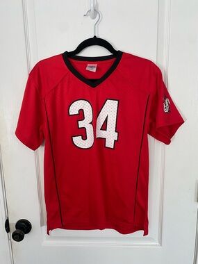 Rivalry Threads UGA Bulldogs Football Jersey with Number 34